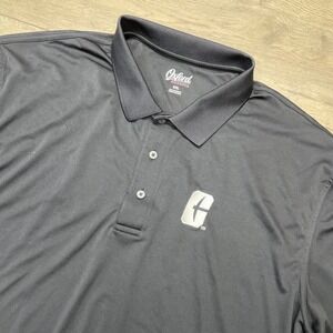 UNC Charlotte Oxford America Polo Shirt Mens‎ XXL Black Short Sleeve Golf